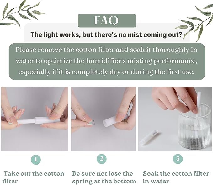 Mini Portable Ultrasonic Cat Humidifier for Bedroom Baby Car Desk. Cute Cool Mist Small Air Humidifier with USB for Home Office Travel Nursery Pet Plant. Silent & Auto Shut-off - ASTROVIS (White)