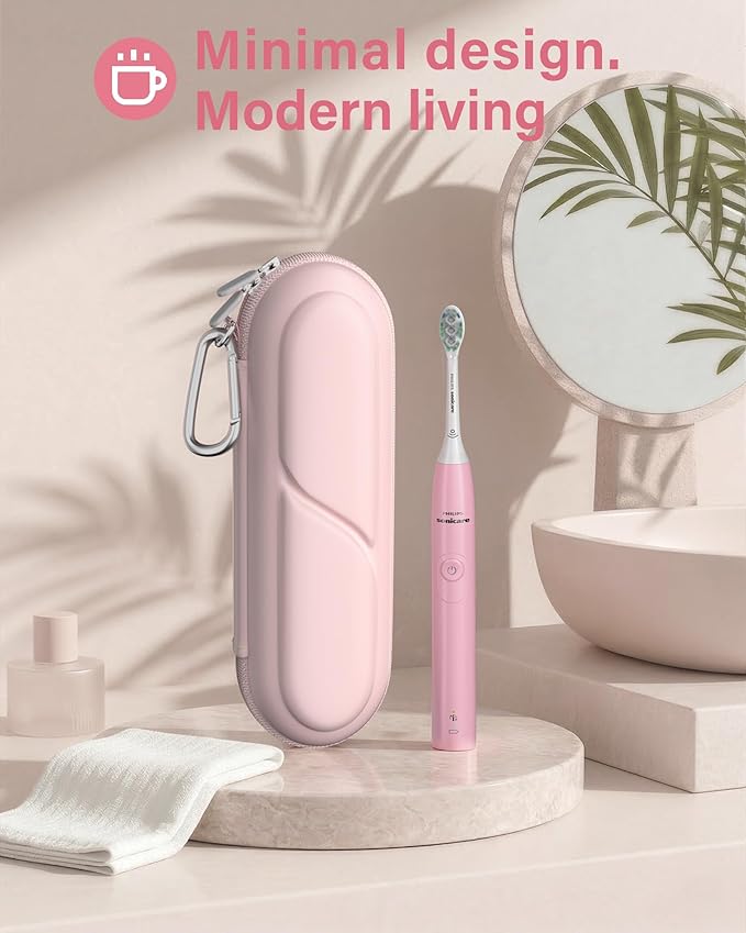 ProCase Toothbrush Travel Case for Oral-B/Oral-B Pro 1000 1500 5000 7000 7500 6000 9600/Philips Sonicare 4100 5100 1100 6100 5300 Oral-B iO Electric Toothbrush Portable Hard Container -Pink