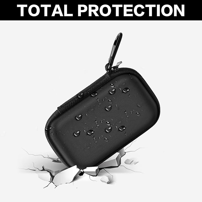 PAIYULE SSD Case for SanDisk Extreme Portable SSD Old & New Model and Extreme PRO, Hard Shell Protective Storage Bag, Fits 1TB 2TB 4TB 8TB External Solid State Drive for Business Travel(Fullblack)