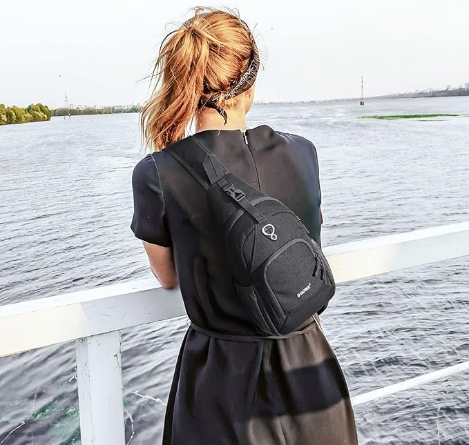 G4Free RFID Sling Bag Crossbody Backpack Small Chest Shoulder Bag Hiking Outdoor