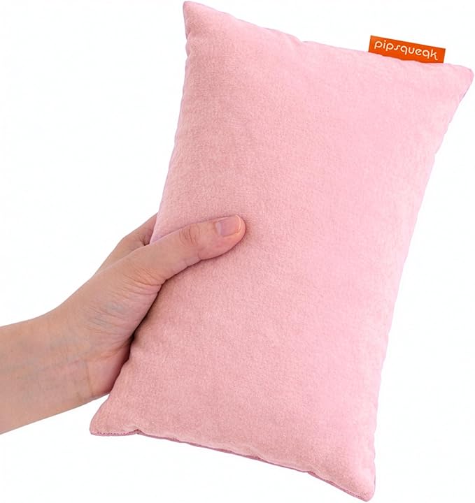 Pipsqueak Microfiber Pillow - Small, Mini, Tiny - 11 x 7 in - Perfect for Travel, Cars, Airplanes, Camping, Dogs, Toddlers, Kids, Lumbar, Knees and Neck - Ages 2 Yrs and Up