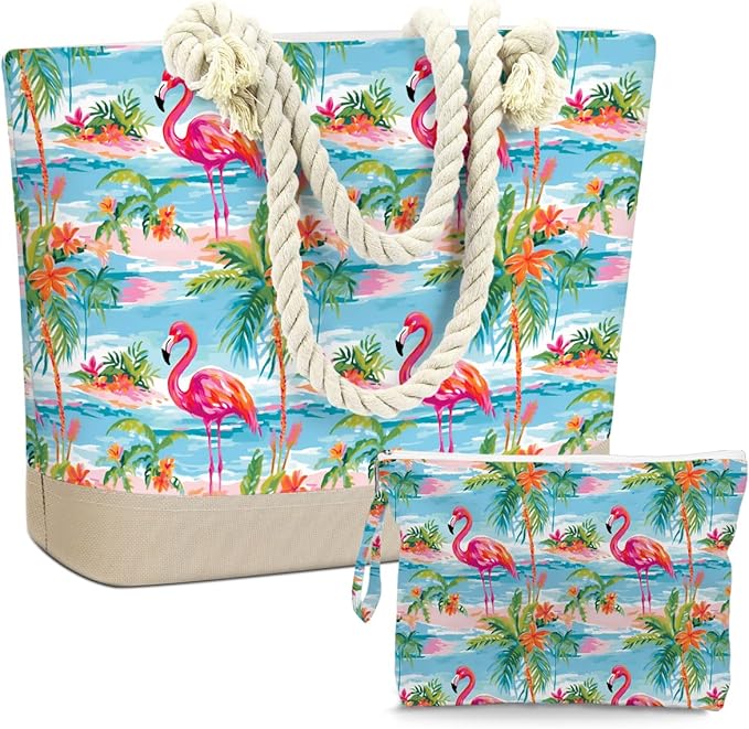BELLOWDEER Beach Bags for Women, Wet Bag Cosmetic Bag for Beach Toiletries, Summer Travel Essentials, Gifts for Women