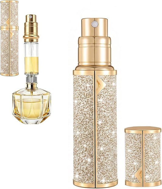 Travel Perfume Bottle Refillable,5ml Atomizer Travel Size,Leak-Proof TSA Perfume Travel Bottle,Valentine's Day Gift Perfume Travel Refillable Mini Spray Bottles