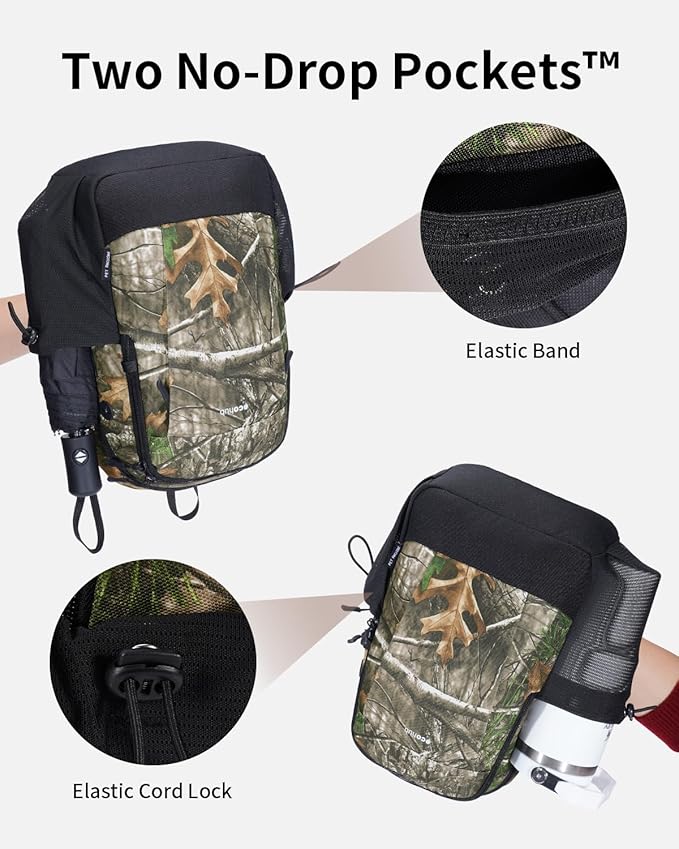 ECOHUB Crossbody Bags for Women Men, Anti-Theft RFID Blocking Sling Backpack with Sturdy SBS Zippers Water Resistant Chest Shoulder Bag Daypack with 9 Pockets Casual Outdoor Hiking, Camouflage