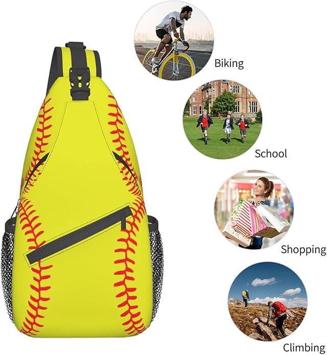 Sling Backpack Unisex Crossbody Chest Bag Shoulder Chest Bag For Women Men Hiking Travel