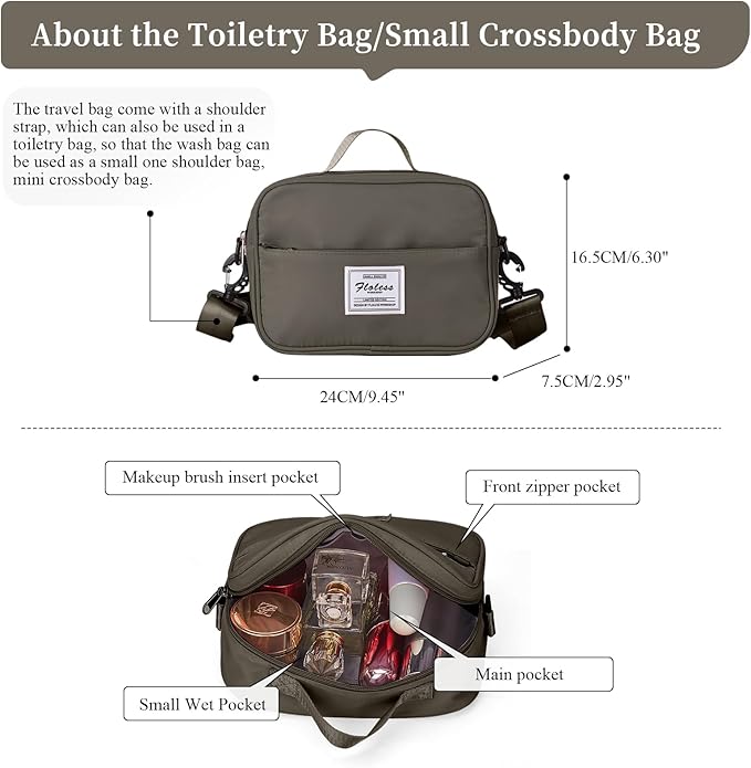 Weekender Bags for Women,Personal Item Travel Bag with Shoes Compartment,Overnight Travel Duffel Bag with Toiletry Bag