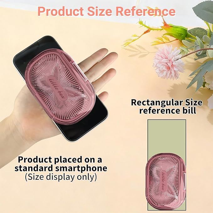 4 Pcs Qtip Holder Hair Tie organizer Small Container Portable Travel Qtips Case Cotton Swab Holder Flosser Dispenser 4 Soft Colors 3.94 x 2.76 Inch