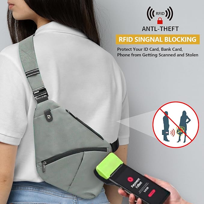 OSOCE Sling Bag for men, Anti Theft Crossbody bags for women | Daypack
