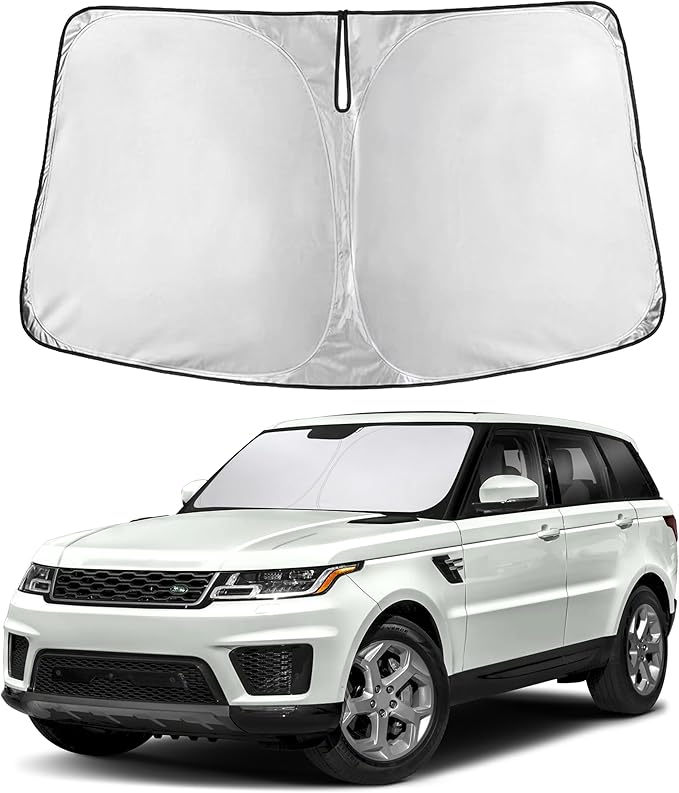 Autovir Windshield Sun Shade Fit for 2013-2019 2020 2021 Land Rover Range Rover Sunshade, Front Car Window Shades Sun Visor, Blocks UV Rays & Heat, Car Accessories