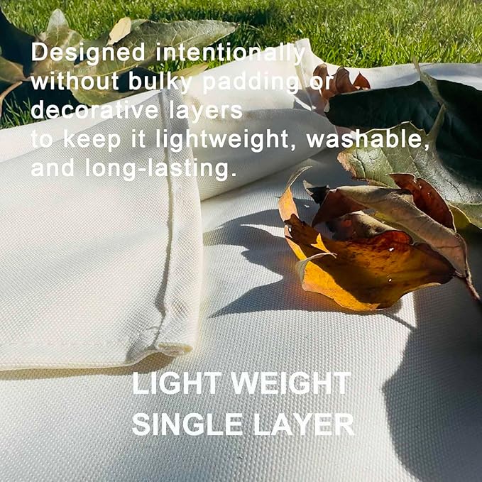White Picnic Blanket & Beach Mat – Canvas, Machine Washable, Large 4’9” × 6’3”
