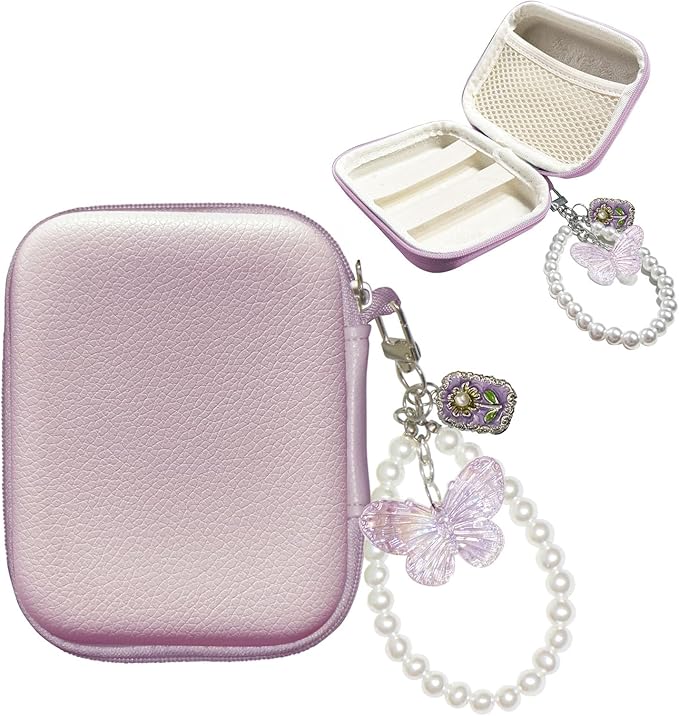 STARGAZ Digital Camera Case,suitable for camera case small such as CAMKORY/KODAK PIXPRO FZ45/FZ55/Canon PowerShot ELPH/HS,etc.Compact digital camera bag, can also store such as SD cards (Purple)