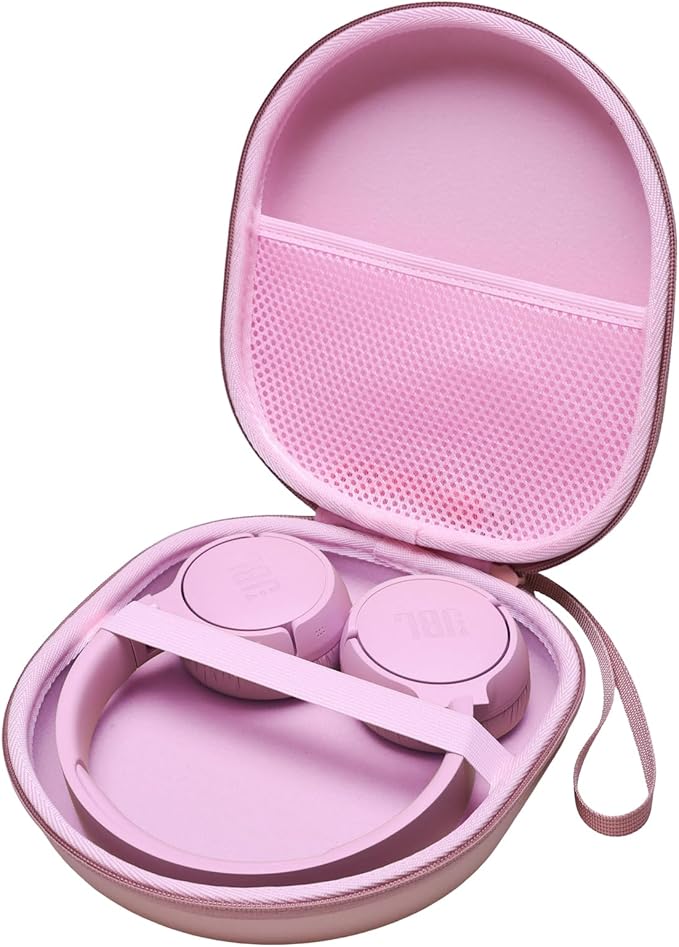 Headphone Headset Case Compatible with JBL/Anker/Sony/BERIBES/KVIDIO Wireless On-Ear Headphones, Rose Gold