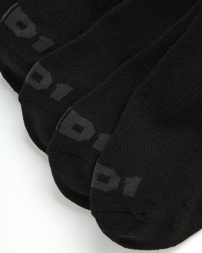 AND1 Mens No Show Socks - 12 Pack Performance Stretch Athletic Compression Socks for Men - Sports Low Cut Socks (6-12.5)