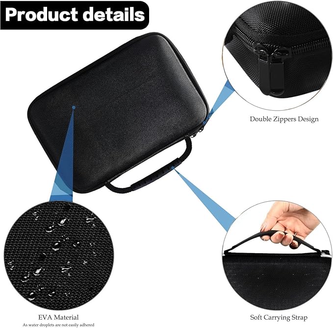 Hard Case for Hair Cutting Clippers, Professional Barber Storage Organizer Bag, Compatible with Ufree FADEKING Romanda Novah KIKIDO Wahl, Travel Razor Trimmer Case