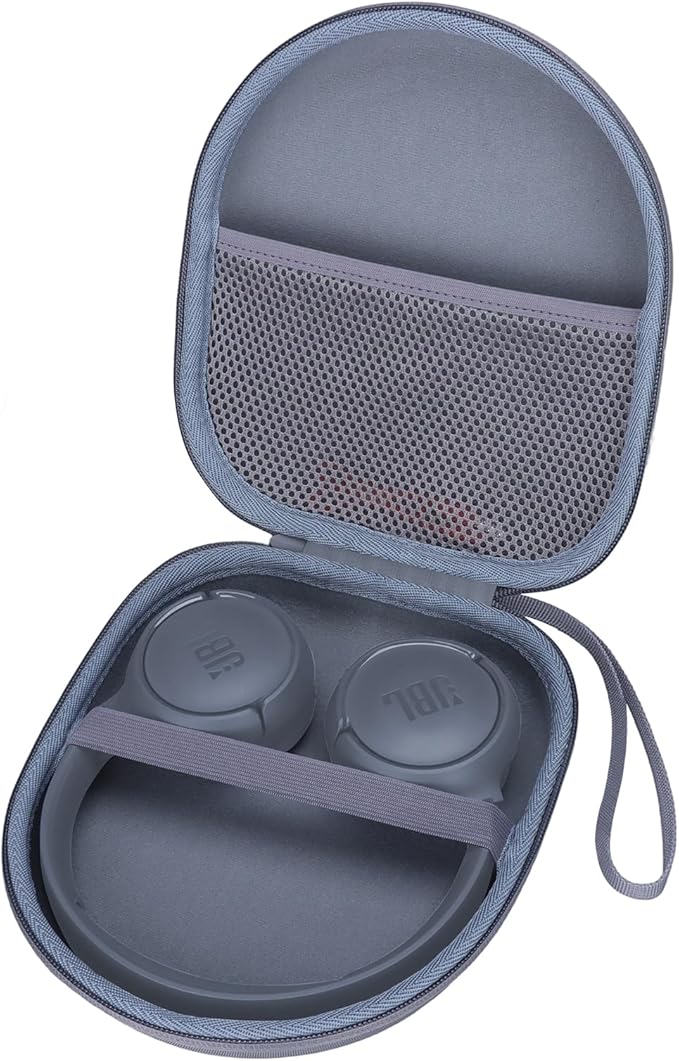 Headphone Headset Case Compatible with RORSOU C6/JBL/Anker/Sony/BERIBES/KVIDIO Wireless On-Ear Headphones, Gray