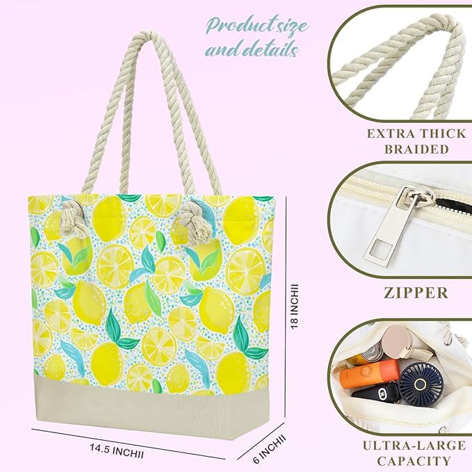 BELLOWDEER Beach Bags for Women, Wet Bag Cosmetic Bag for Beach Toiletries, Summer Travel Essentials, Gifts for Women