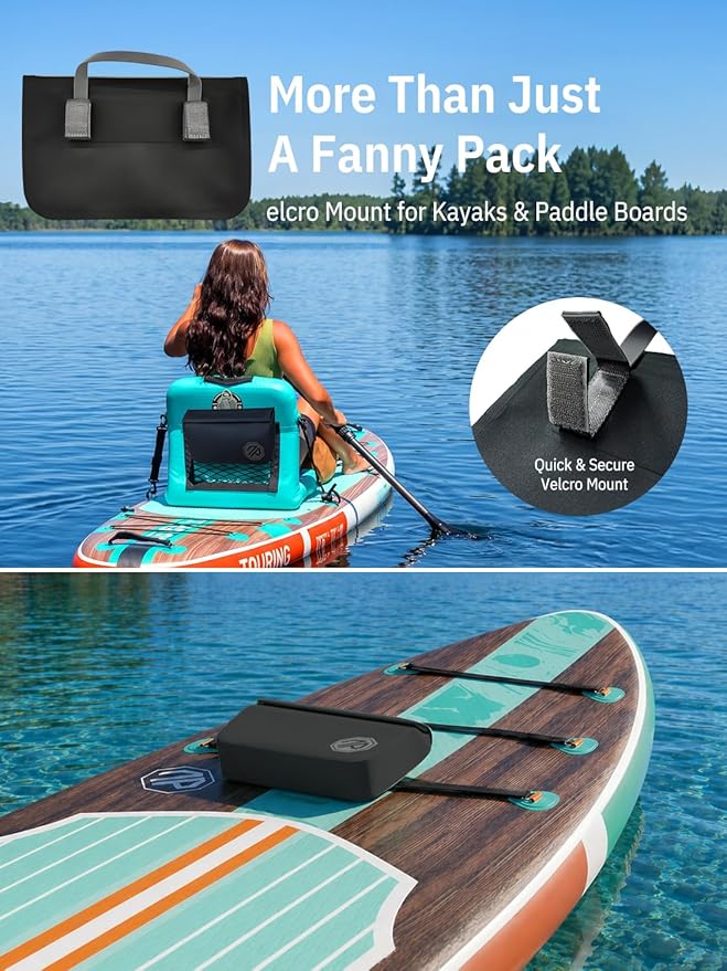 niphean IPX7 Waterproof Fanny Pack with Magnetic One-Hand Closure, Durable Waterproof Dry Bag, for Kayaking, Paddle Boarding, Beach Cruise Essentials, 2.5L Phone Pouch Dry Bags for Men Women