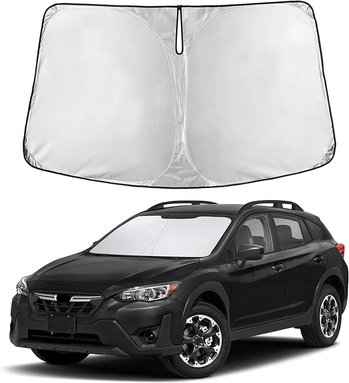Autovir Windshield Sun Shade Fit for 2018-2024 2025 2026 Subaru Crosstrek Sunshade, Front Car Window Shades Sun Visor, Blocks UV Rays & Heat, Car Accessories