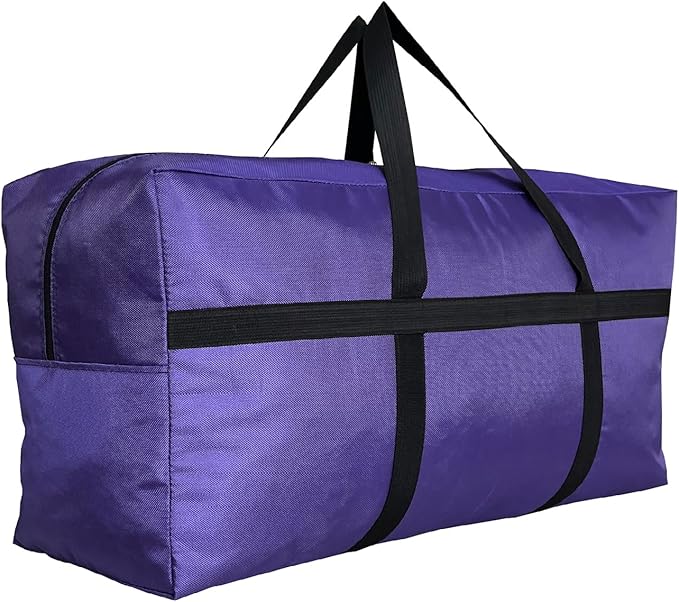 DoYiKe Extra Large Storage Duffle Bag with Zippers and Handles, Big Foldable Duffle Bag for Travel