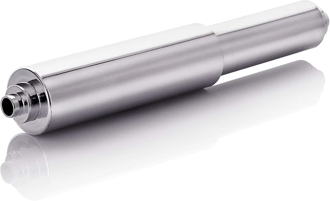Universal Plastic Spring Loaded Toilet Paper Roll Holder Replacement, Chrome (1, Chrome)