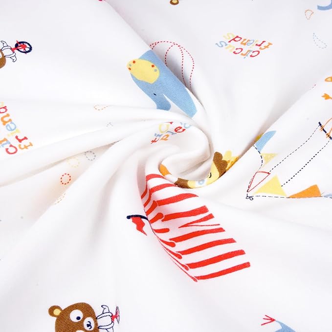 Zenssia Organic Cotton Toddler Pillowcases Pack of 2, 13x18 Inches Travel Pillowcase with Envelope Closure, Soft & Breathable Baby Pillow Case Cover, Circus