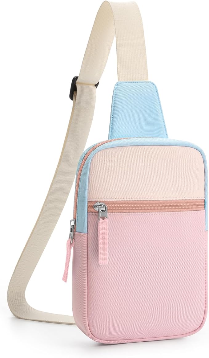 Birthday Gifts for 8 9 10 11 12 Year Old Teens Girls Kids, Fanny Pack Crossbody Bag Sling Belt Bags Purse, Dorm Travel Essentials for Girls Fashion, Preppy Tween Teen Girl Gift Trendy Stuff