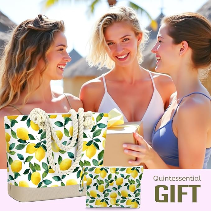 BELLOWDEER Beach Bags for Women, Wet Bag Cosmetic Bag for Beach Toiletries, Summer Travel Essentials, Gifts for Women