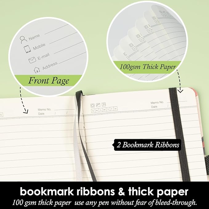 NIRMIRO Pocket Journal Notebook for Women Girls, 3 Pack Small Mini Notebook Journals with Pen, A6 (3.7" x 5.7") Leopard Cover Lined Notepad with 100GSM Thick Paper, Office Home School Supplies