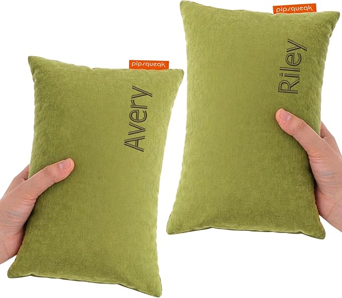 Pipsqueak Microfiber Pillow - Small, Mini, Tiny - 11 x 7 in - Perfect for Travel, Cars, Airplanes, Camping, Dogs, Toddlers, Kids, Lumbar, Knees and Neck - Ages 2 Yrs and Up