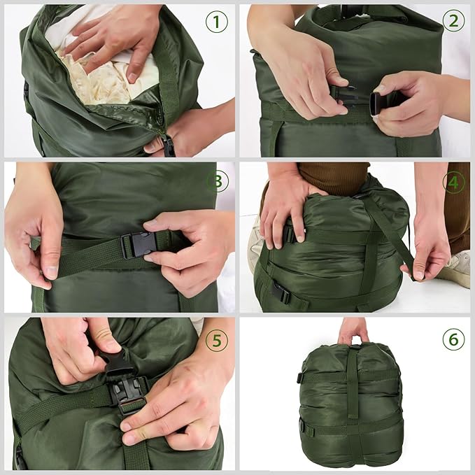 Compression Stuff Sack, 12L/24L/45L Sleeping Bag Cover Sack Sleeping Bags Storage Stuff Sack Organizer - Great Sleeping Bags Clothes Camping Hiking Backpacking