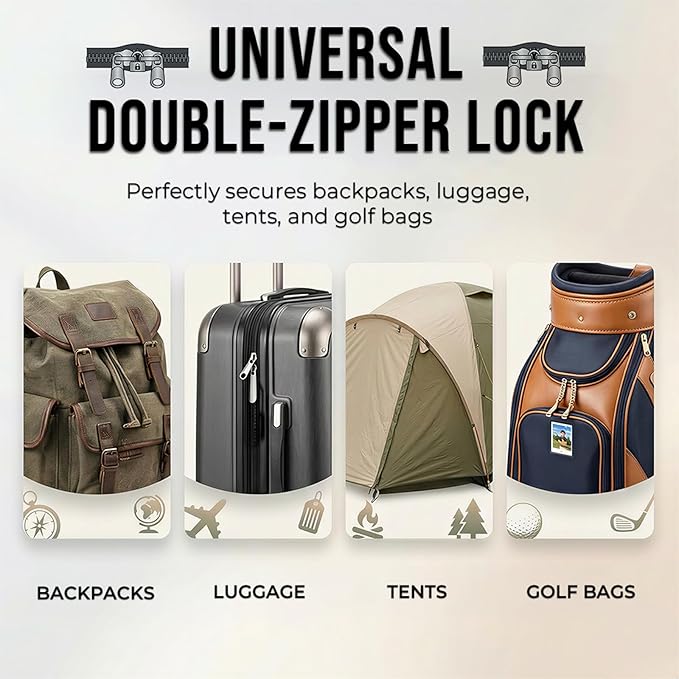 TRAVOCE TSA Approved Luggage Locks - Heavy Duty 3 Digit Combination Cable Lock, Search Alert for Suitcases, Backpacks, Golf Bags, Tents, Violin and Camera Cases, 1 Pack, Black