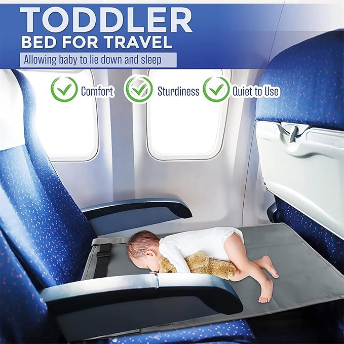 Airplanes Footrest for Kids Portable Travel Footrest Hammock Airplanes Seat Extender Leg Rest for Children