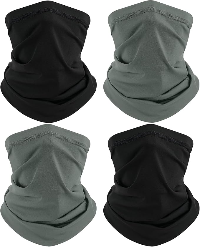TICONN Neck Gaiter Face Cover Scarf, Neck Warmer Breathable Sun & Wind-proof for Skiing Fishing Hiking Cycling