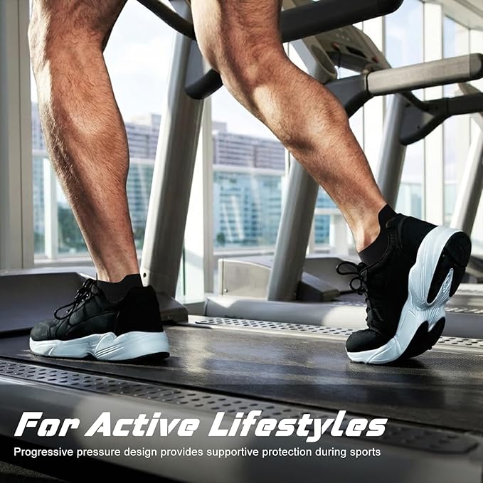 Ankle Compression Socks for Men and Women 6 Pairs, Low Cut Breathable Seamless short Running Socks with Arch Support