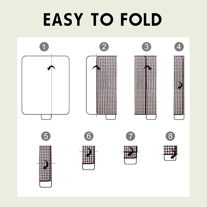 SAMSIER Outdoor Picnic Blankets Waterproof Foldable Sandproof, Extra Large Gingham Cute Picnic Mat Washable Portable for Park Beach Camping Courtyard (Brown, 80"×80")