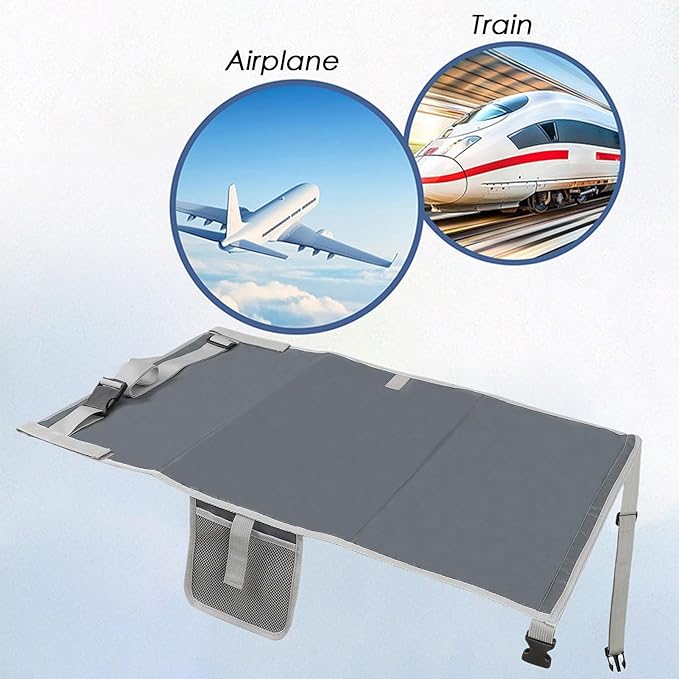 Toddler Airplane Bed, Travel Hammock Footrest, 29.92x17.52 Inches Lightweight Adjustable Seat Extender, in-Flight Comfort Solution, Ideal for Sleeping, Playing During Long Trips