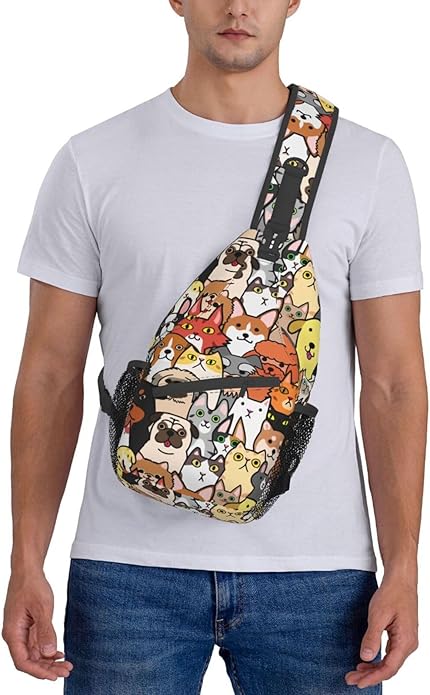 Sling Backpack Unisex Crossbody Chest Bag Shoulder Chest Bag For Women Men Hiking Travel