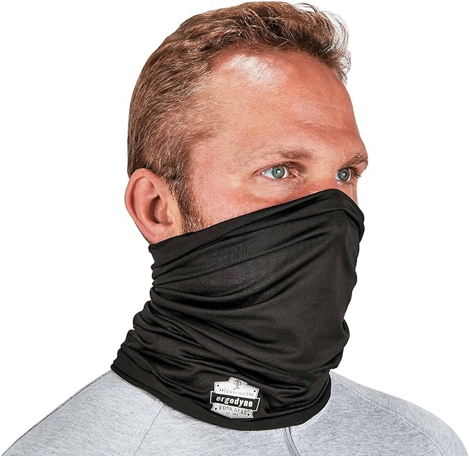 Ergodyne Chill-Its 6487 Cooling Neck Gaiter, Multiple Ways to Wear Headband or Face Mask