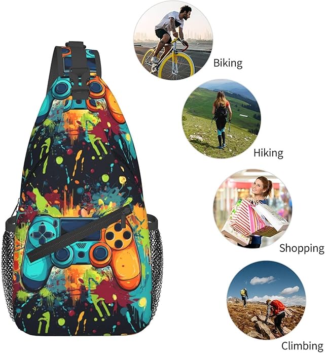 Sling Backpack Unisex Crossbody Chest Bag Shoulder Chest Bag For Women Men Hiking Travel