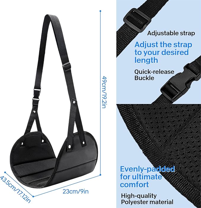 Adjustable Footrest Under Desk, Portable Travel Airplane Foot Hammock, Suitable for Relaxing Your Feet During Long Journeys, Airplane Foot Hammock.