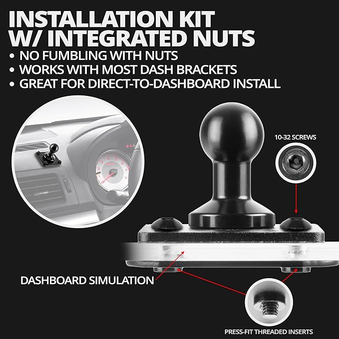 Tackform Industrial Metal Drill Base Tablet Mount [Enduro Series] - iPad Holder for Wall or Truck. ELD Mount | Compatible with iPad mini, IPad Pro 12.9, Galaxy S, Surface Pro & Switch