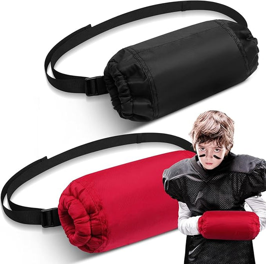 Cozypower 2 Pcs Football Hand Warmers Pouch Hand Muff Sports Pouch with Zipped Pocket and Adjustable Waist Strap Youth Kids Size Sports Warmer for Football, Baseball