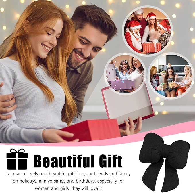 Cute Bow Car Headrest Pillow Breathable & Comfortable,Universal Car Headrest Pillow for Neck Support & Fatigue Relief,Head Rest Pillows for Cars Cute Cars Accessories for Women,Girl