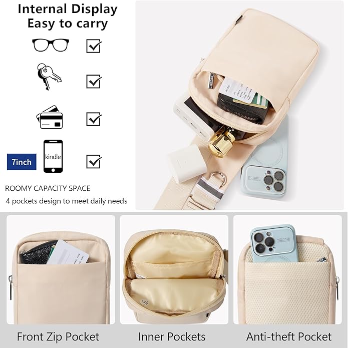 OSOCE Sling Bag, RFID Anti-Theft Lightweight