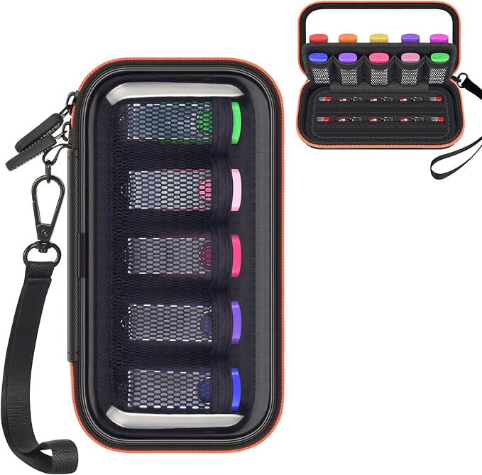 ANKHOH Clear Flash Drive Case Transparent USB Storage 10 Slots Thumb Drive Holder and SD Card Bag with Rigid Lid for Easy Identification Memory Stick Pouch for Office Study Business Travel (Box Only)