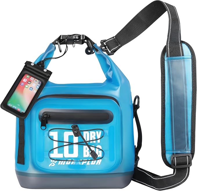 MORXPLOR Dry Bag Waterproof,5L/10L/20L/30L/40L/55L Roll Top Dry Bag Backpack with WaterProof Phone Case for Swim,Kayak