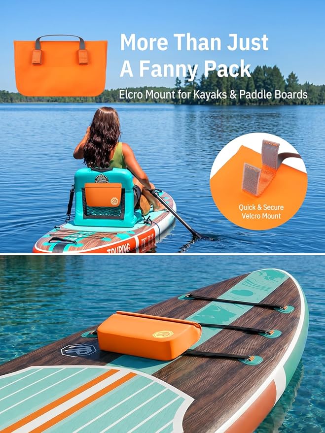 niphean IPX7 Waterproof Fanny Pack with Magnetic One-Hand Closure, Durable Waterproof Dry Bag, for Kayaking, Paddle Boarding, Beach Cruise Essentials, 2.5L Phone Pouch Dry Bags for Men Women