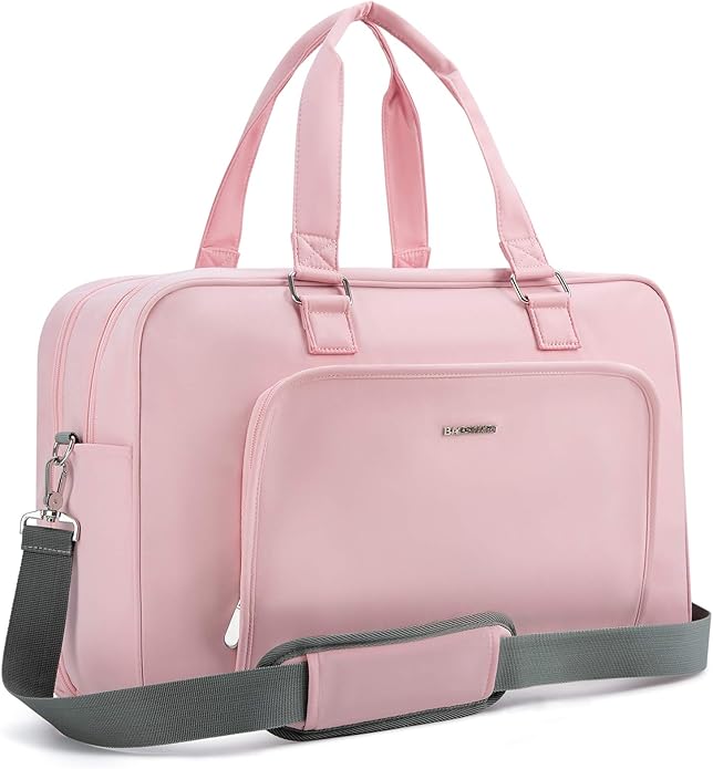 BAGSMART Weekender Bags for Women, Travel Duffle Overnight Bag Personal Item Bag with Shoe Bag for Travel Essentials