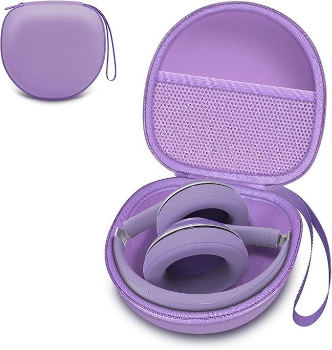 Headphone Case Compatible with JBL Tune 520BT 510BT 720BT 770NC/BERIBES/TOZO/KVIDIO/Beats/Soundcore Anker Noise Cancelling Over-Ear Headphones, Deep Purple