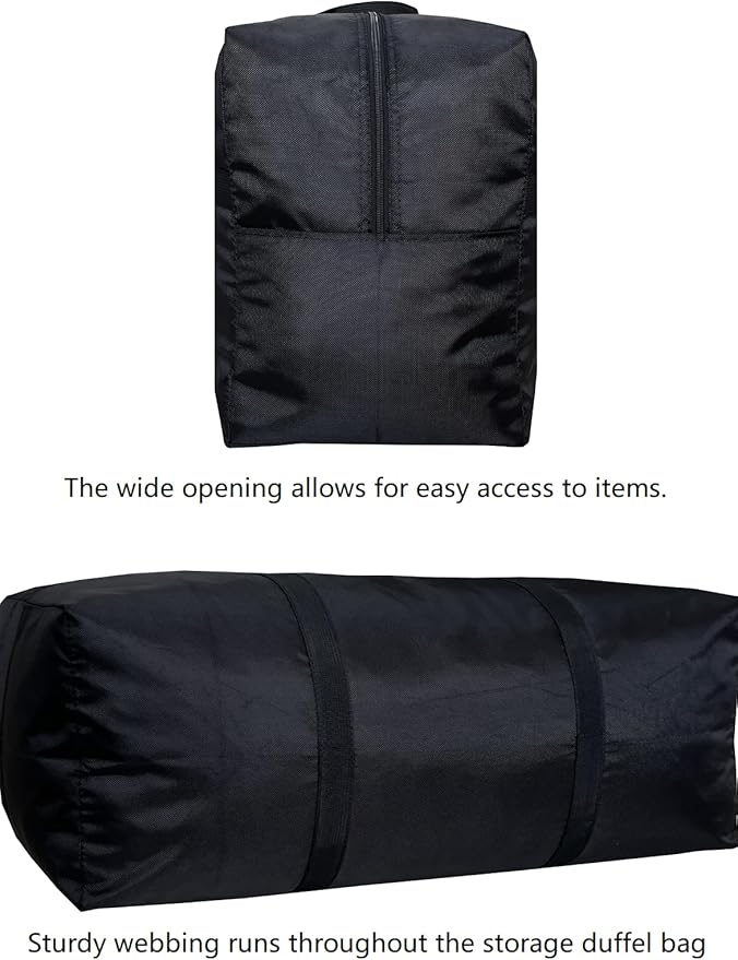 DoYiKe Extra Large Storage Duffle Bag with Zippers and Handles, Big Foldable Duffle Bag for Travel